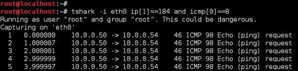 Linux TShark New Colunm Example