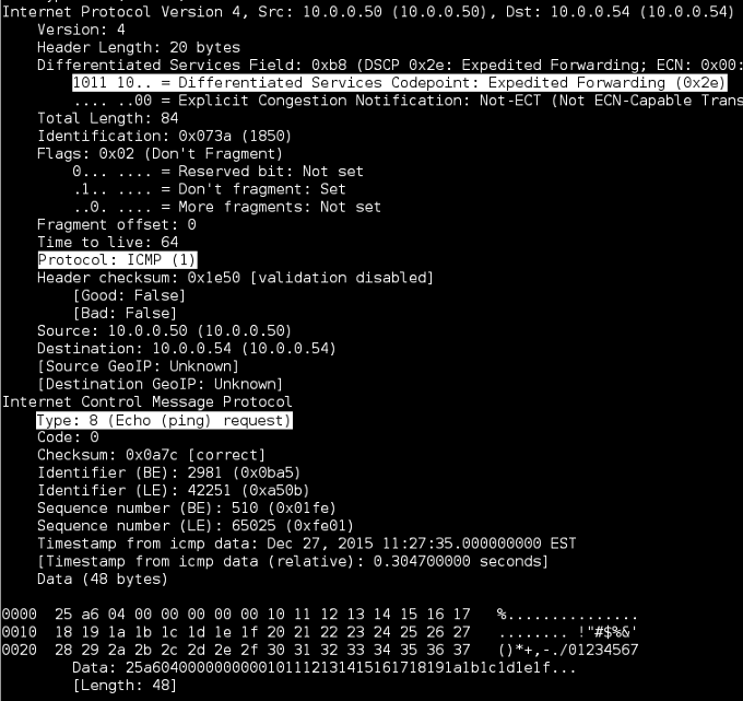 Linux TShark Verbose